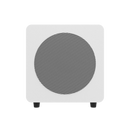 Kanto SUB8 Vinyl Subwoofer Matte White with White Grill White with White Grill