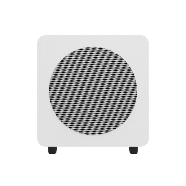 Kanto SUB8 Vinyl Subwoofer Matte White with White Grill White with White Grill