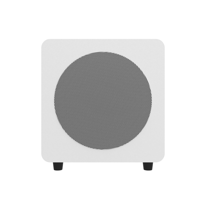 Kanto SUB8 Vinyl Subwoofer Matte White with White Grill White with White Grill