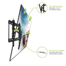 Kanto TE300 Extend And Tilting TV Wall Mount for 43 to 90 inch TVs Black