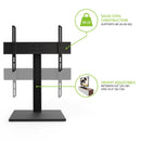Kanto TTS100 Universal Tabletop TV Stand for 37 to 65 inch TVs Black