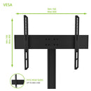 Kanto TTS100 Universal Tabletop TV Stand for 37 to 65 inch TVs Black
