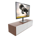 Kanto TTS100 Universal Tabletop TV Stand for 37 to 65 inch TVs Black