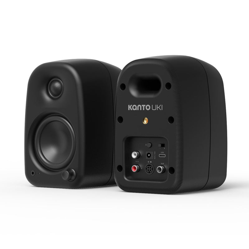 Kanto UKI 100W Bluetooth Desktop Speakers Pair Black Black