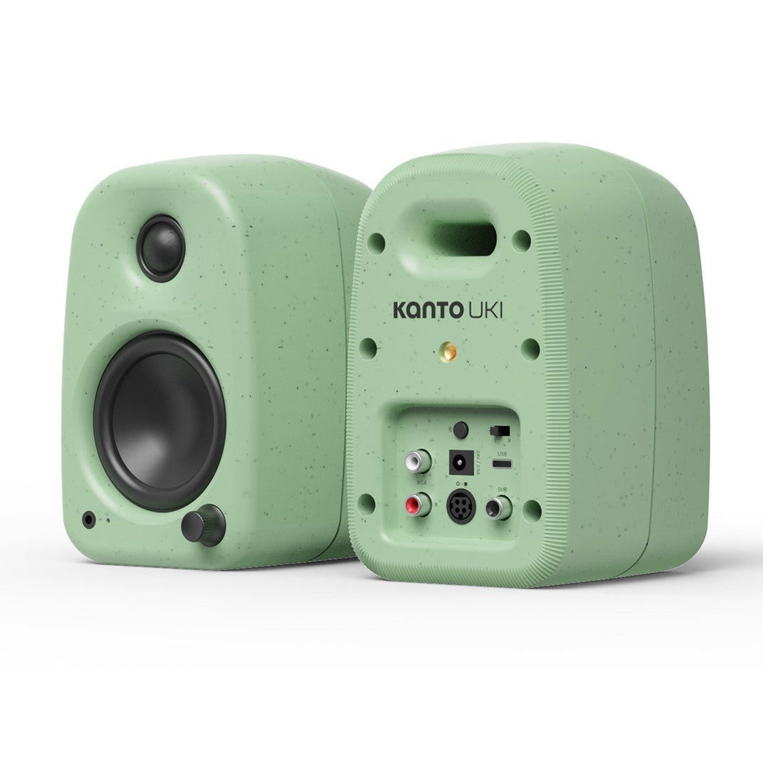 Kanto UKI 100W Bluetooth Desktop Speakers Pair Sage Green Sage Green