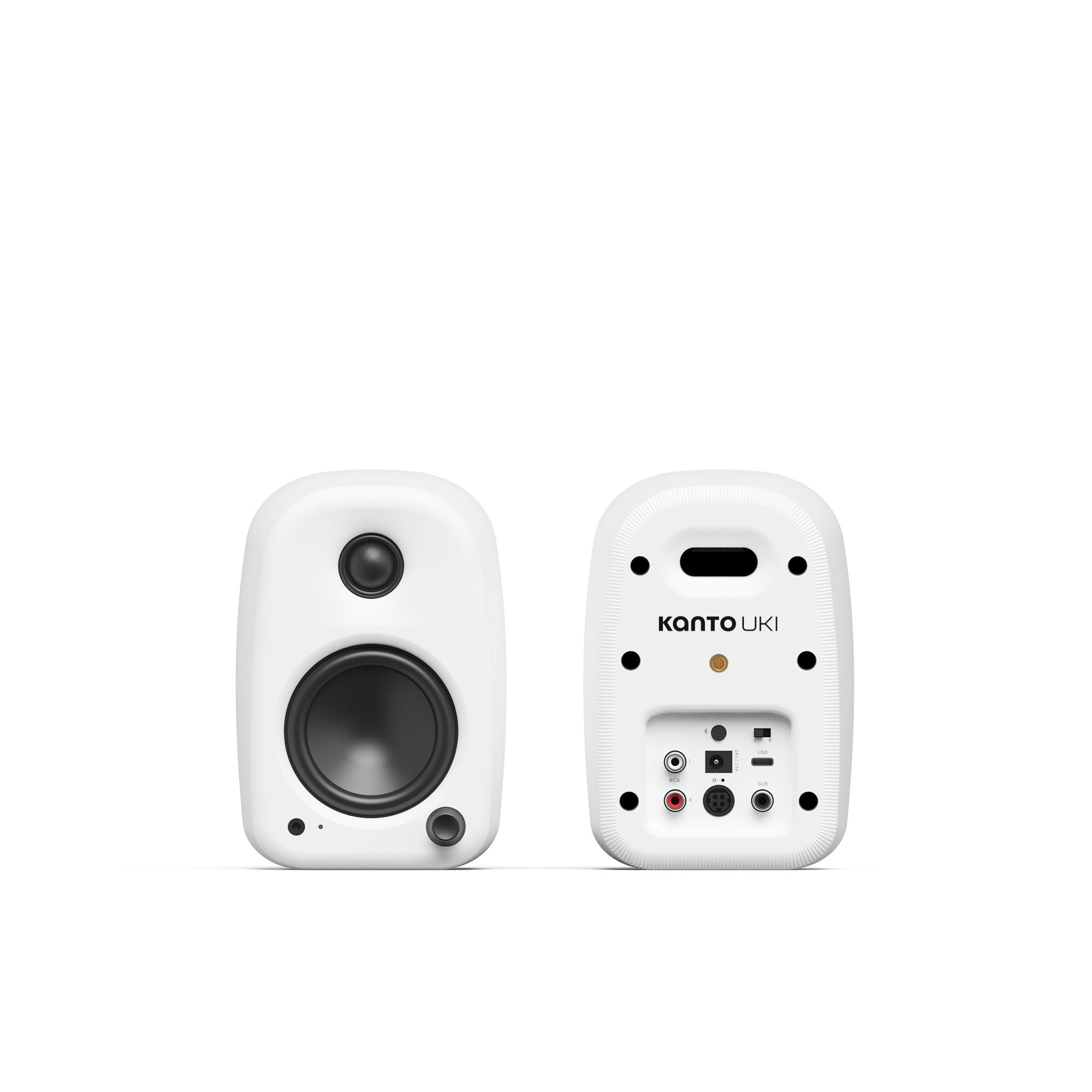 Kanto UKI 100W Bluetooth Desktop Speakers Pair White Chalk White Chalk