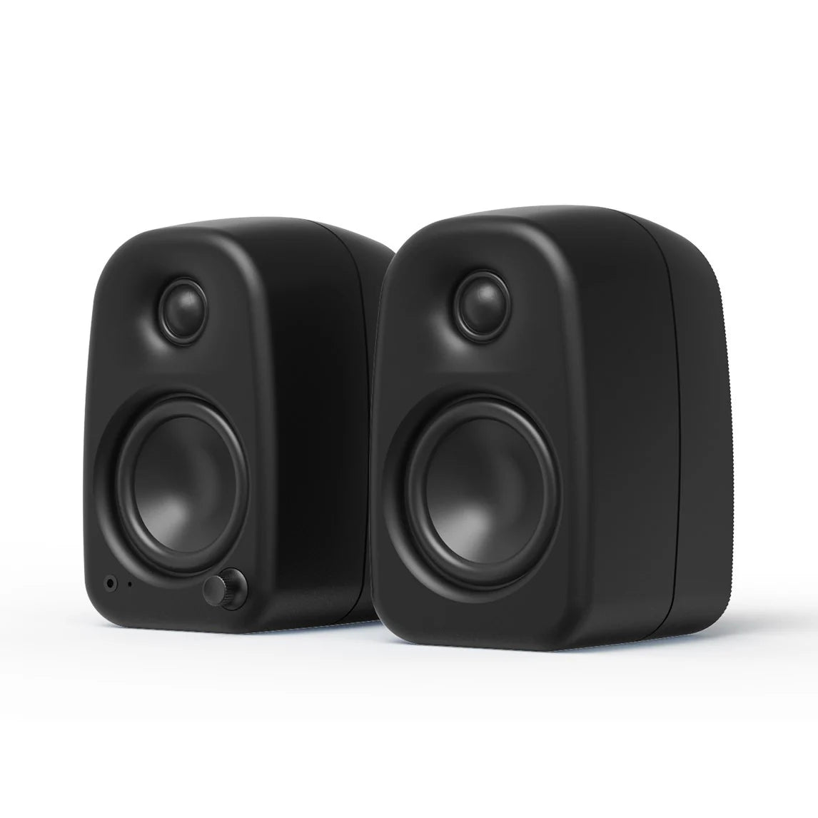 Kanto UKI 100W Bluetooth Desktop Speakers With SPW3 Universal Speaker Wall Mount Black