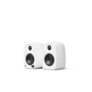 Kanto UKI 100W Bluetooth Desktop Speakers With SPW3 Universal Speaker Wall Mount White White