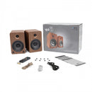 Kanto YU6 Powered Bookshelf Speakers With Bluetooth Walnut Walnut