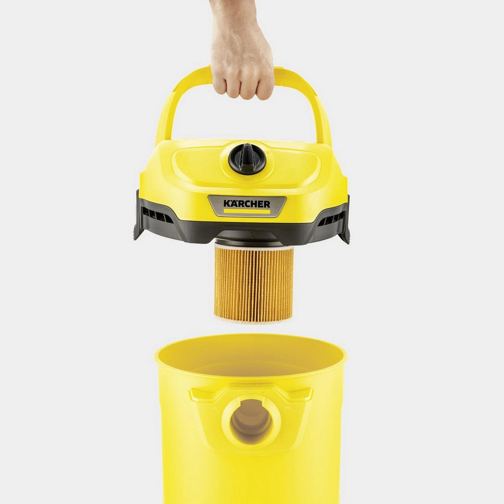 Karcher WD 2 Plus Wet and Dry Vacuum Cleaner - Yellow
