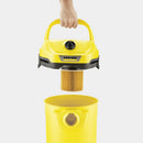 Karcher WD 2 Plus Wet and Dry Vacuum Cleaner - Yellow