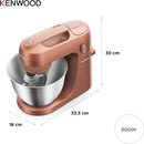 Kenwood KZM35.000RD Go Stand Mixer 4L Bowl 800W - Clay Red Red