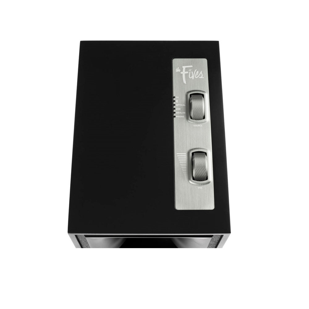 Klipsch The Fives Active Bookshelf Speakers Pair In Black Black