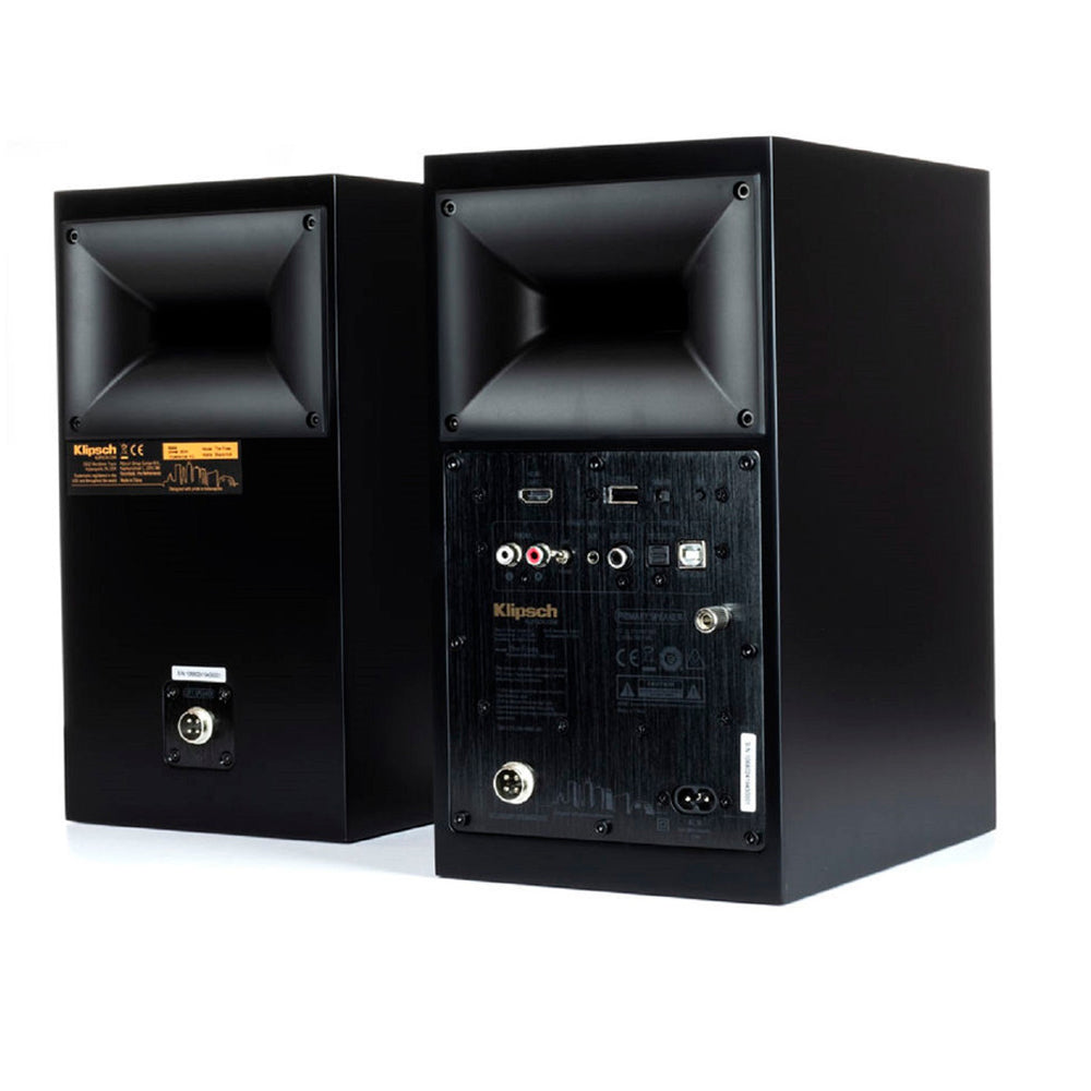 Klipsch The Fives Active Bookshelf Speakers Pair In Black Black