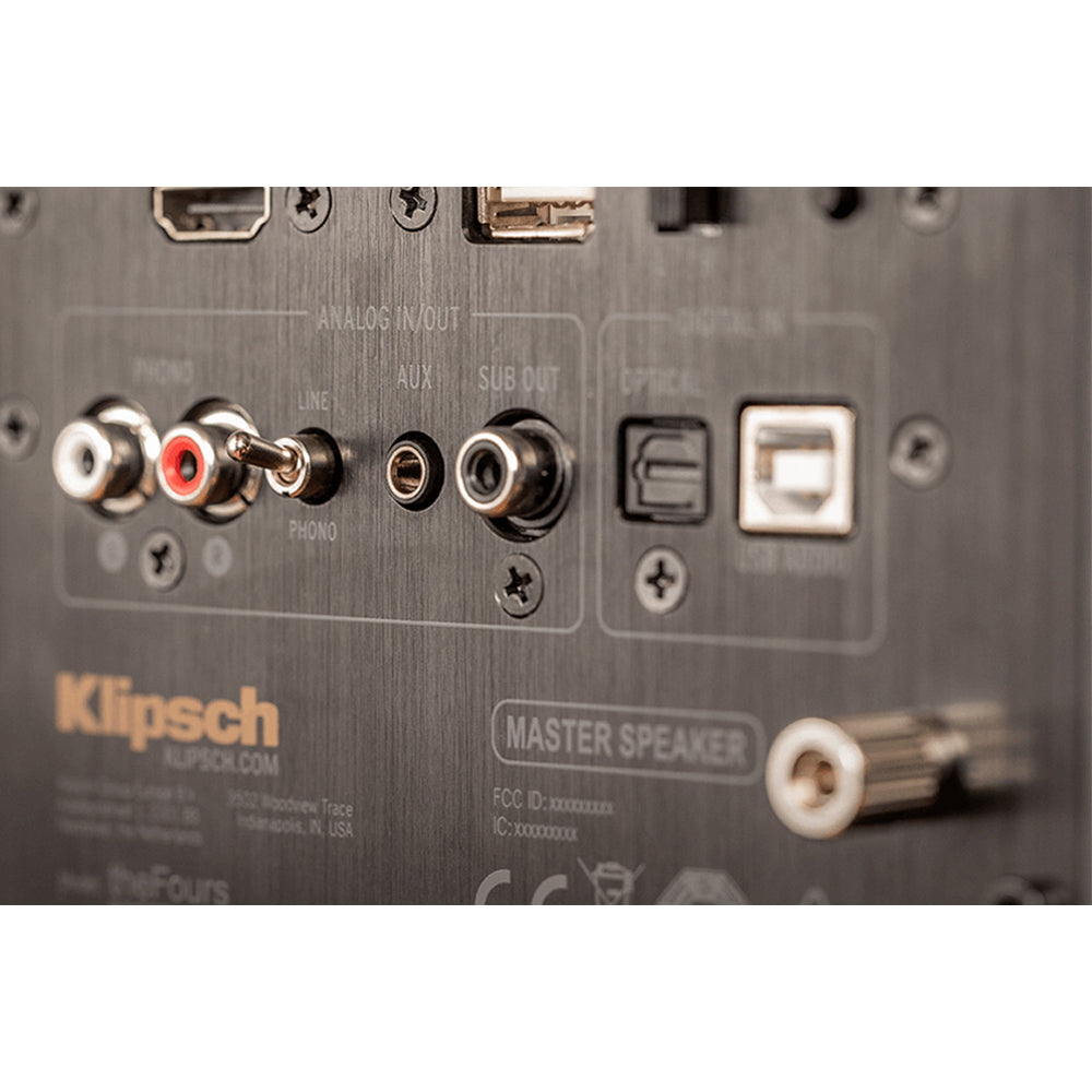 Klipsch The Fives Active Bookshelf Speakers Pair In Walnut Walnut