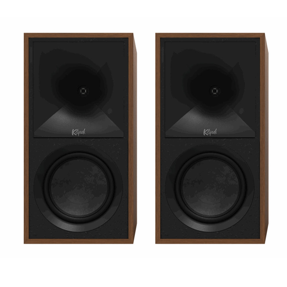 Klipsch The Fives Active Bookshelf Speakers Pair In Walnut Walnut