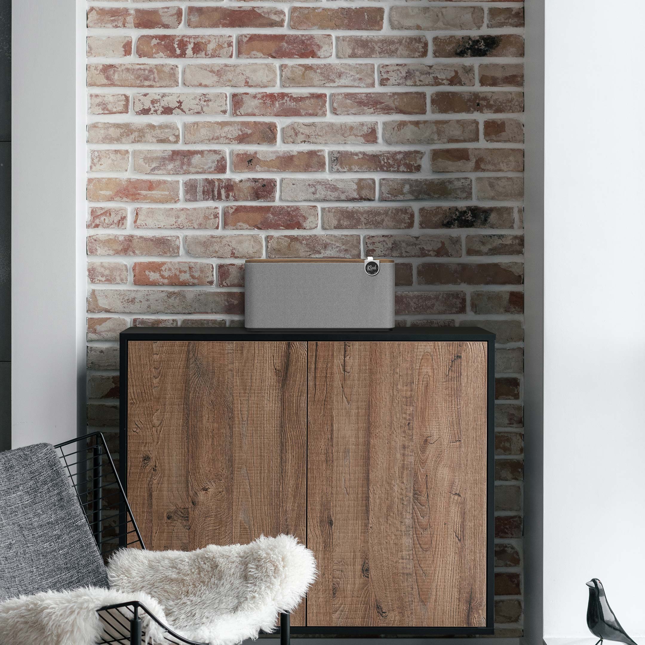 Klipsch The Three Plus Premium Multiroom Bluetooth Wireless Speaker Walnut Walnut