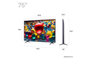 LG 75UA74006LB 75 Inch AI ThinQ UA74 4K UHD HDR Smart TV 2025 75 Inch