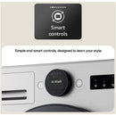 LG F4X7009TWB 9kg 1400 Spin AI Direct Drive Freestanding Washing Machine White White