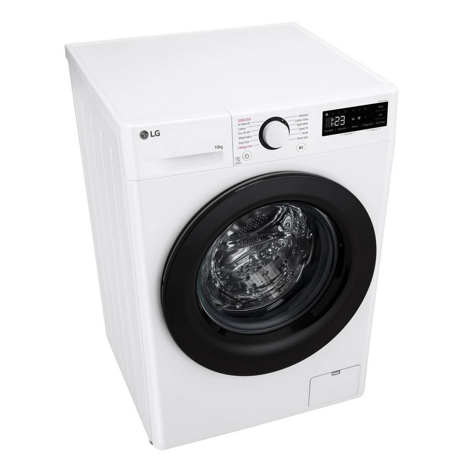 LG F4Y510WBLN1 Washing Machine Front Load 10 kg 1400 Spin White - Clearance