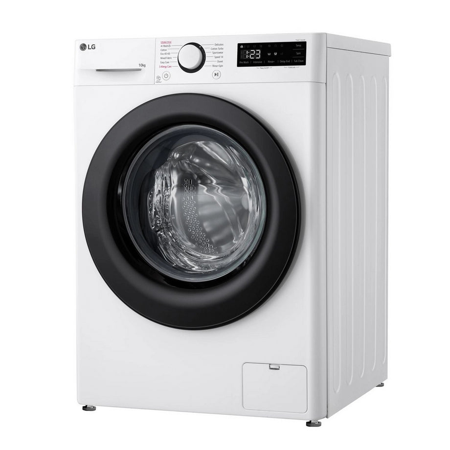 LG F4Y510WBLN1 Washing Machine Front Load 10 kg 1400 Spin White - Clearance