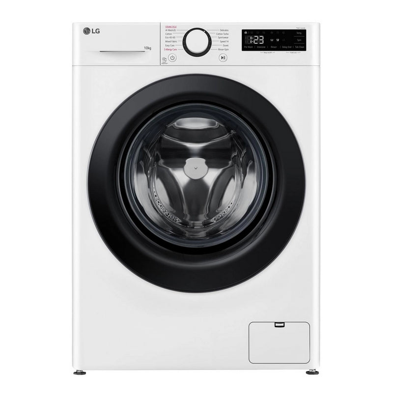 LG F4Y510WBLN1 Washing Machine Front Load 10 kg 1400 Spin White - Clearance