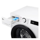 LG F4Y511WBLN1 11kg Steam 1400 Spin Freestanding Front Load Washing Machine White - A Rated 11kg