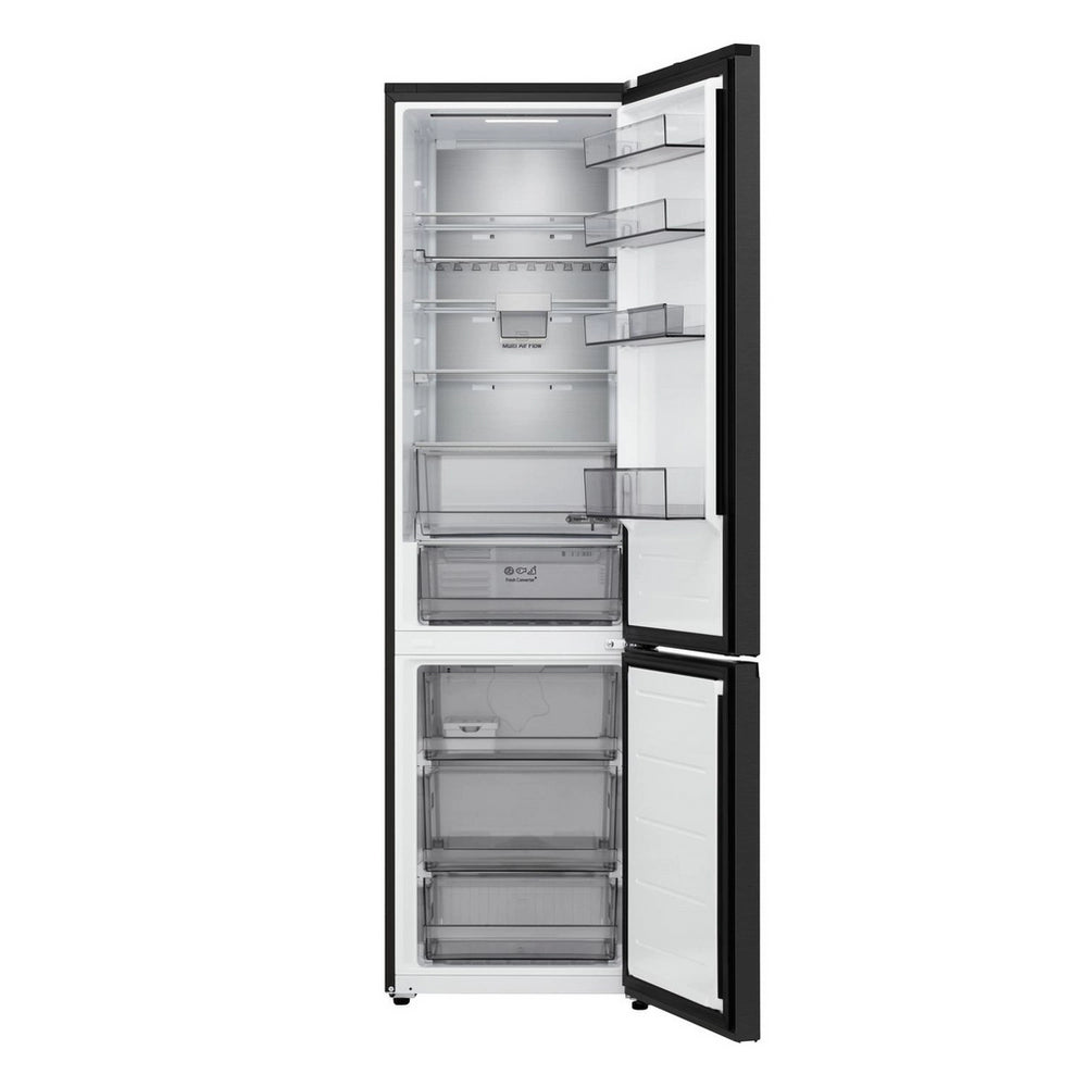 LG Fit & Max GBBS524CEV 70/30 Freestanding Frost Free Fridge Freezer Black Steel - Clearance