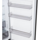LG Fit & Max GBBSJ10EEP 60/40 Total No Frost Fridge Freezer Matte Black - E Rated Black