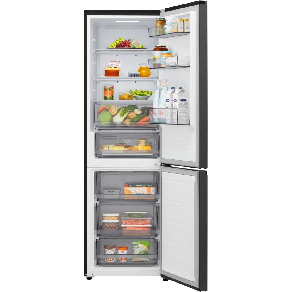 LG Fit & Max GBBSJ10EEP 60/40 Total No Frost Fridge Freezer Matte Black - E Rated Black