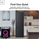 LG Fit & Max GBBSJ10EEP 60/40 Total No Frost Fridge Freezer Matte Black - E Rated Black