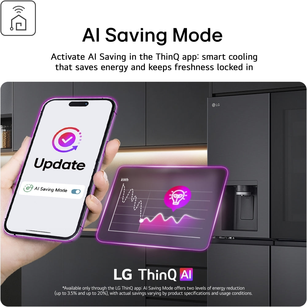 LG Fit & Max GBBSJ10EEP 60/40 Total No Frost Fridge Freezer Matte Black - E Rated Black