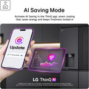 LG Fit & Max GBBSJ10EEP 60/40 Total No Frost Fridge Freezer Matte Black - E Rated Black