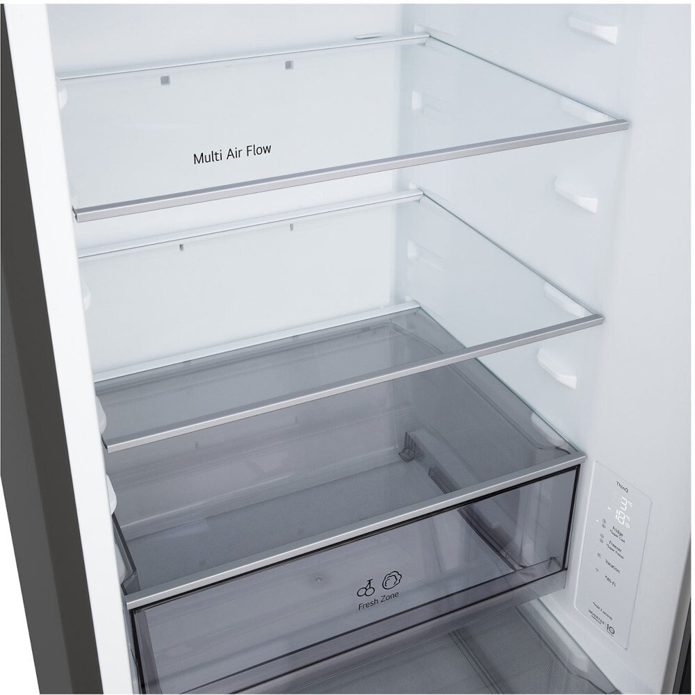 LG Fit & Max GBFSJ10DEP 60/40 Total No Frost Fridge Freezer with Water Dispenser - Matte Black