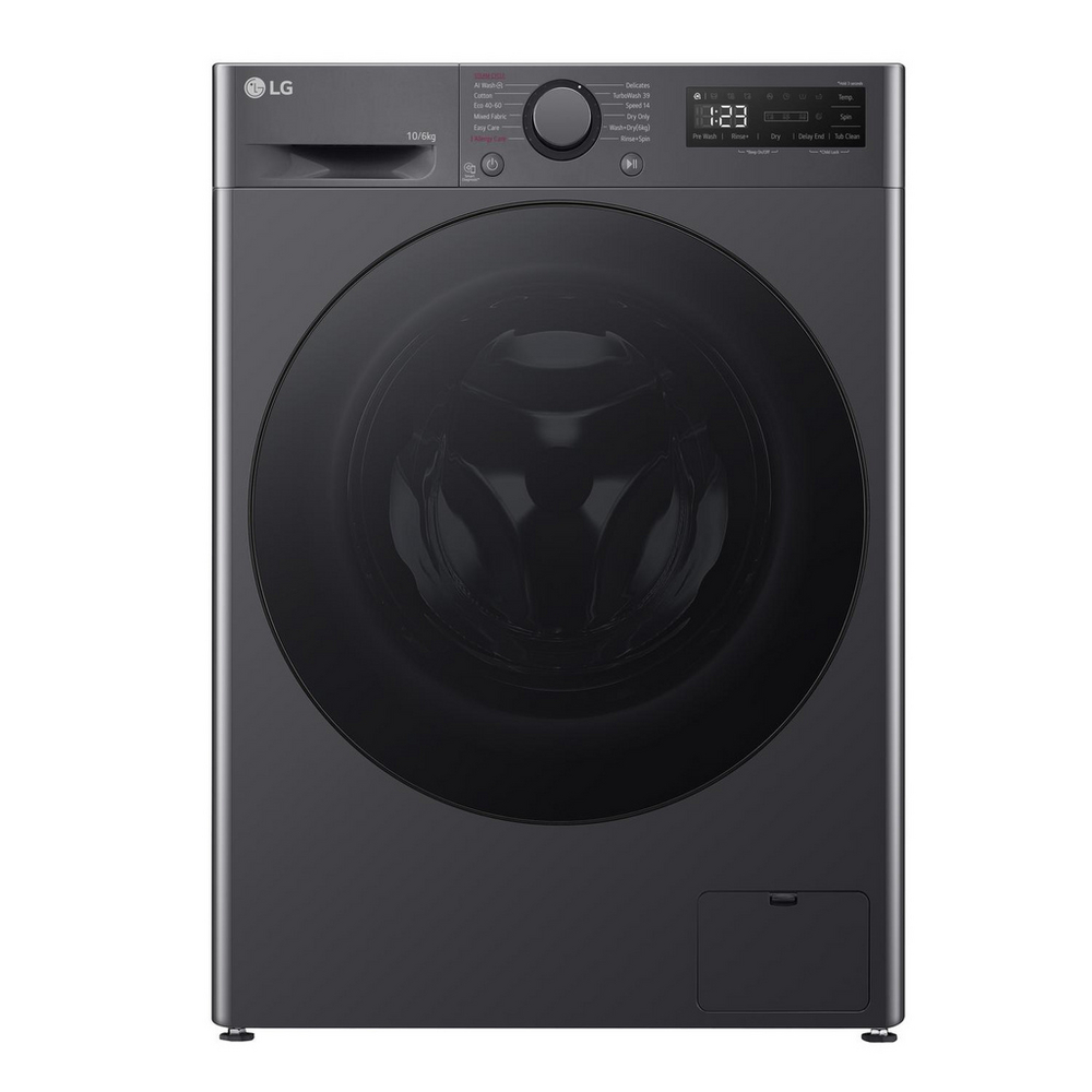 LG FWY706GBTN1 10+6 kg 1400 Spin Washer Dryer Slate Grey