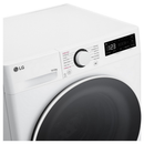 LG FWY706WWTN1 TurboWash360 10kg+6kg 1400 Spin AI Direct Drive Freestanding Washer Dryer White