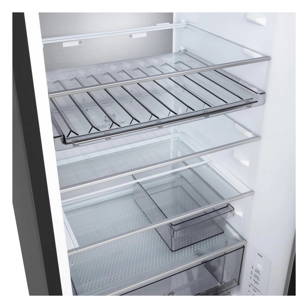 LG GBBS524CEV NatureFRESH 375L Freestanding Frost Free Fridge Freezer Essence Black Steel