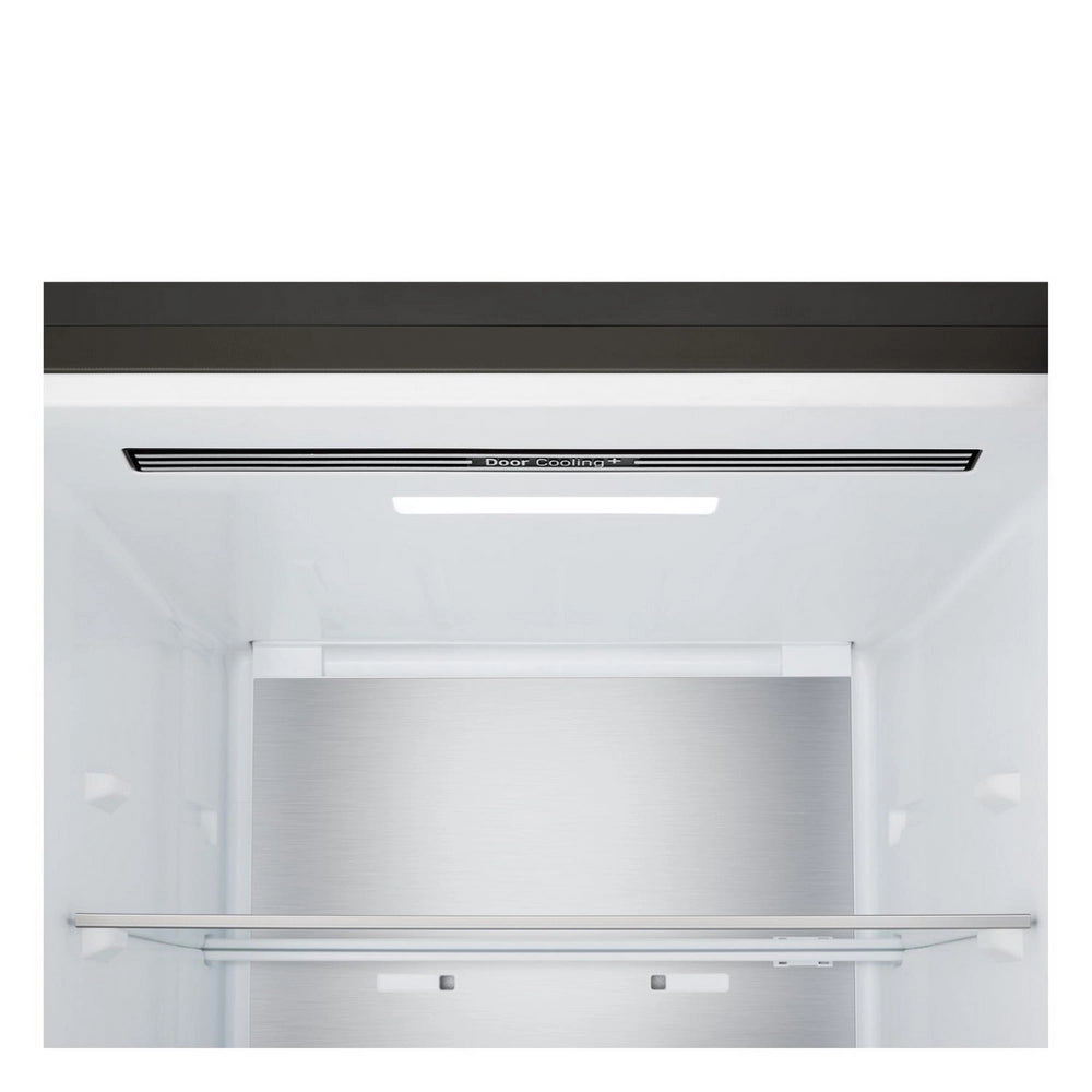 LG GBBS524CEV NatureFRESH 375L Freestanding Frost Free Fridge Freezer Essence Black Steel