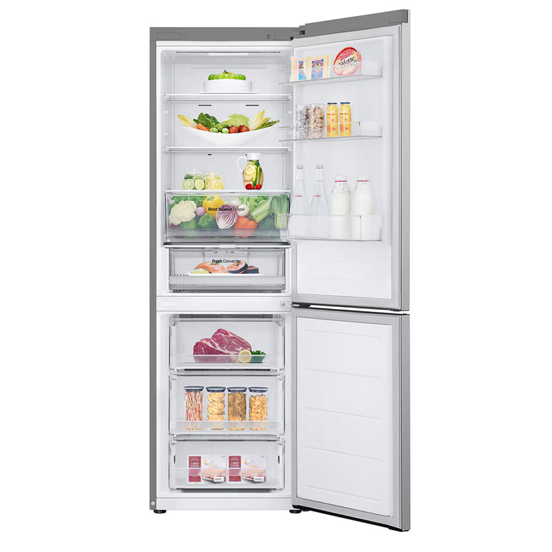LG GBV3110EPY 344L NatureFRESH 60cm Total No Frost Fridge Freezer Prime Silver