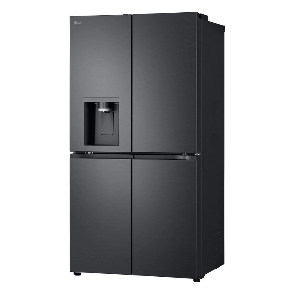 LG GMF960EV4E 646L NatureFRESH Plumbed American Style Fridge Freezer Black - E Rated Black