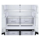 LG GMF960EV4E 646L NatureFRESH Plumbed American Style Fridge Freezer Black - E Rated Black