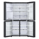 LG GMF960EV4E 646L NatureFRESH Plumbed American Style Fridge Freezer Black - E Rated Black