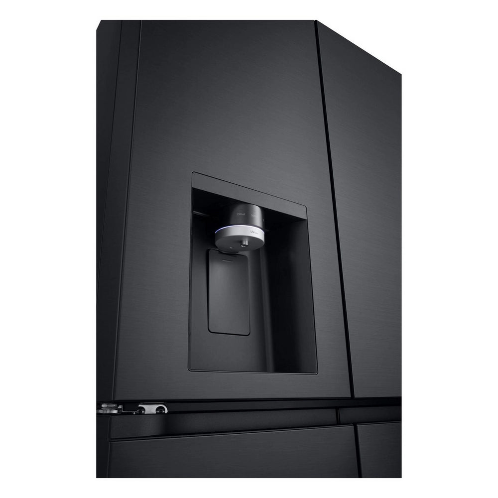 LG GMF960EV4E 646L NatureFRESH Plumbed American Style Fridge Freezer Black - E Rated Black