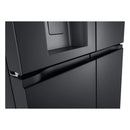 LG GMF960EV4E 646L NatureFRESH Plumbed American Style Fridge Freezer Black - E Rated Black