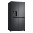 LG GMF960EV4E 646L NatureFRESH Plumbed American Style Fridge Freezer Black - E Rated Black