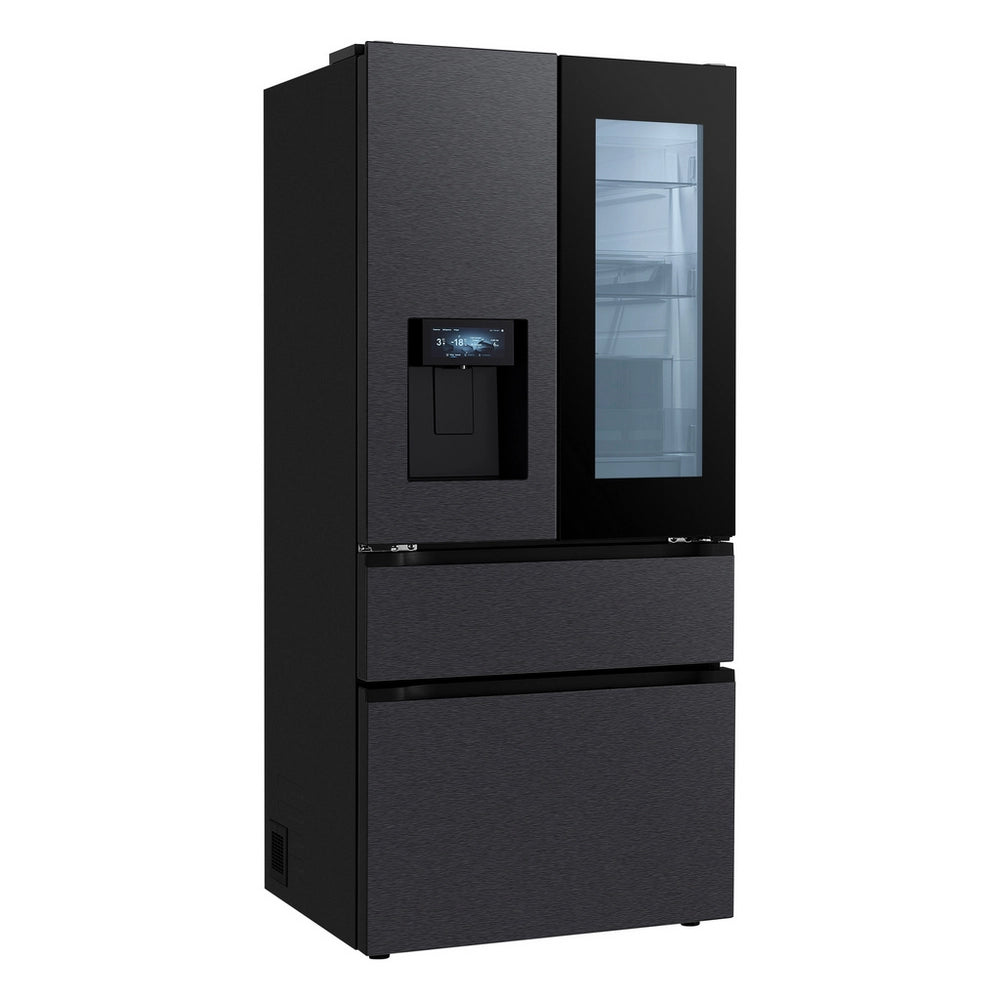 LG GMGS50DEEP Fit & Max InstaView with Ice & Water Plumbed American Fridge Freezer Black