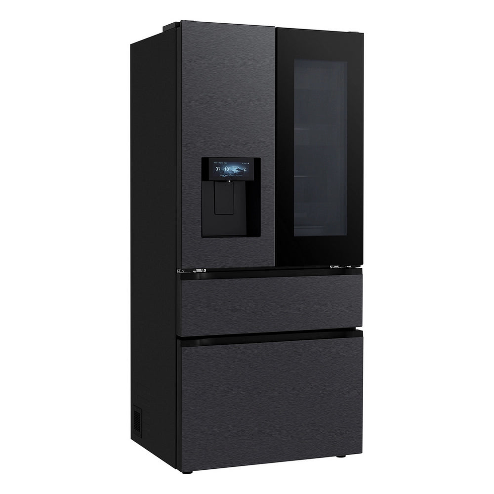LG GMGS50DEEP Fit & Max InstaView with Ice & Water Plumbed American Fridge Freezer Black