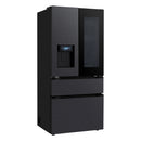 LG GMGS50DEEP Fit & Max InstaView with Ice & Water Plumbed American Fridge Freezer Black