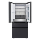 LG GMGS50DEEP Fit & Max InstaView with Ice & Water Plumbed American Fridge Freezer Black