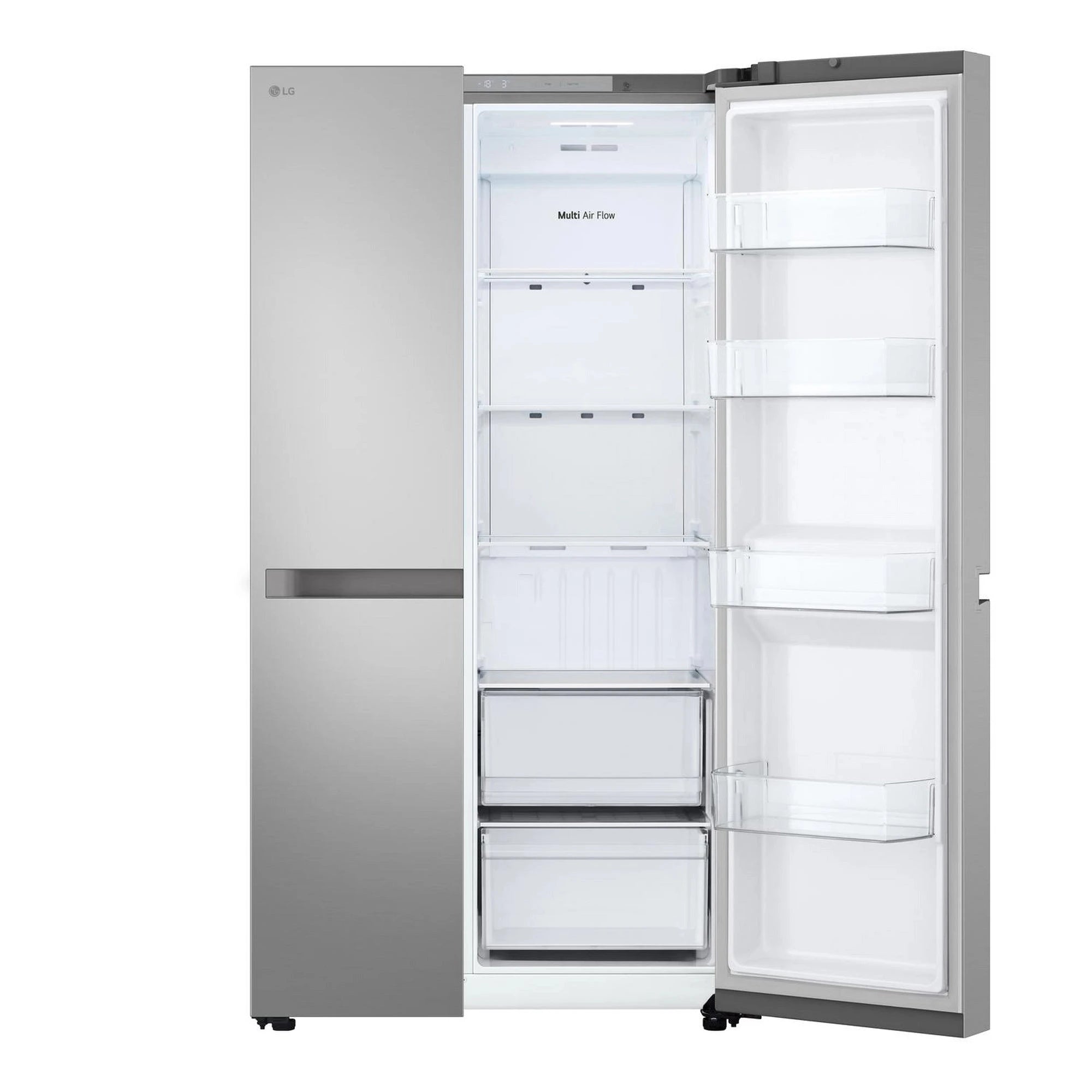 LG GSBC40PYPE 662L NatureFRESH Freestanding Frost Free American Fridge Freezer Prime Silver